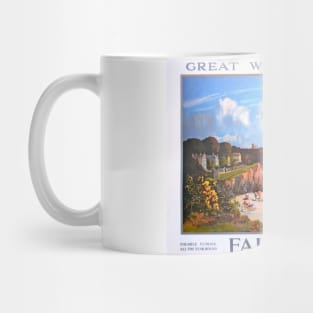 Vintage GWR travel poster Falmouth Mug